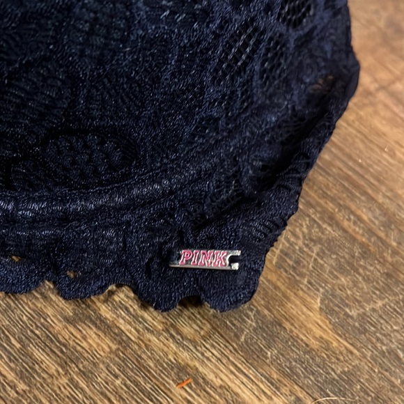 VS PINK push up bra Navy Lace 34D - Picture 4 of 10
